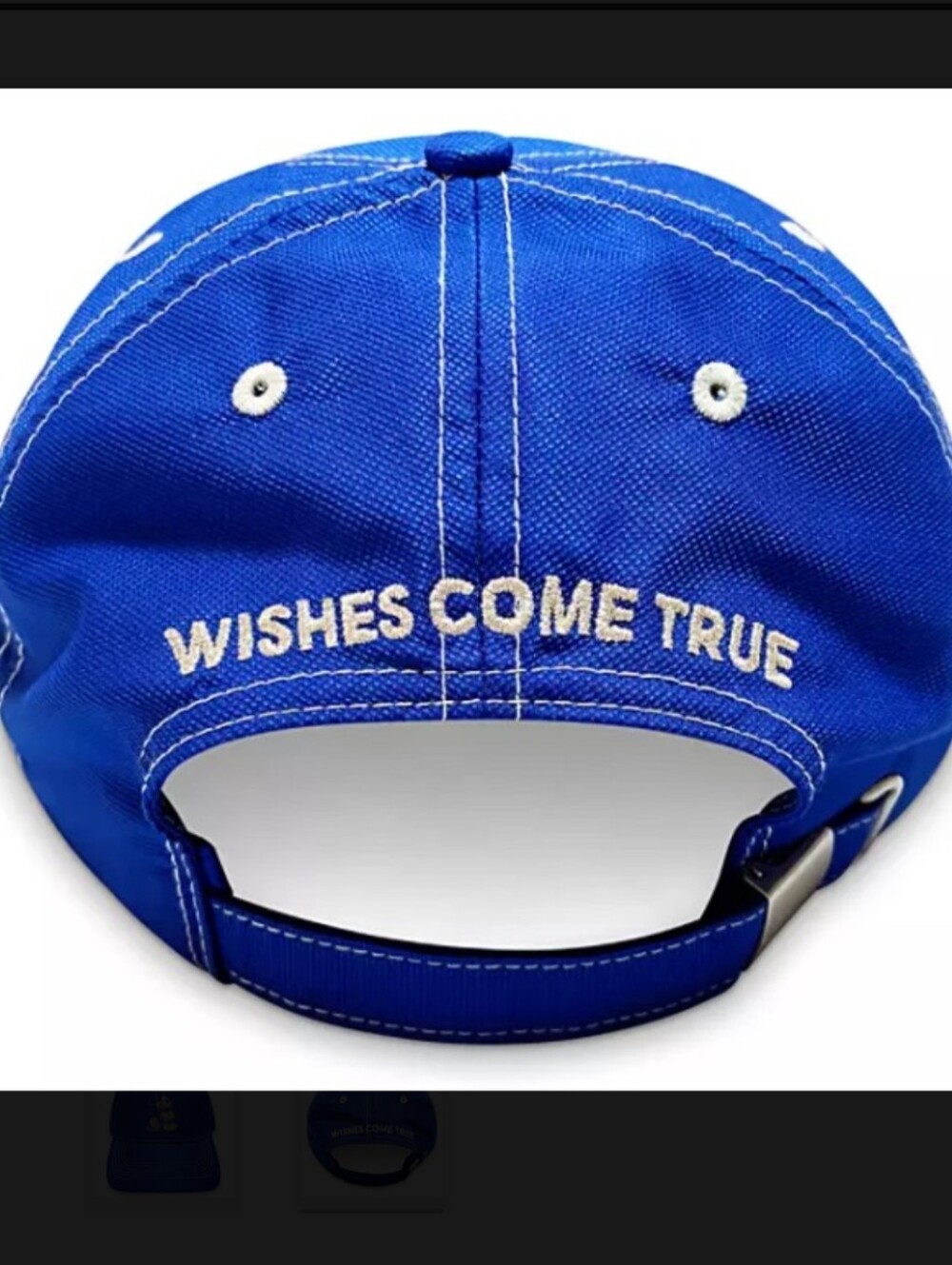 DISNEY PARKS WISHES COME TRUE BLUE MICKEY MOUSE BASEBALL CAP Size 57-61 Cm - Picture 2 of 10